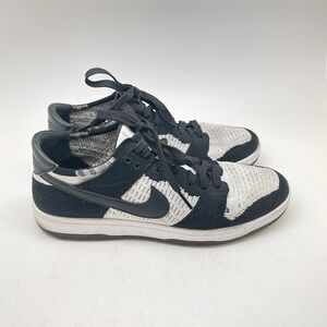 Nike Sneakers Mens 9 Dunk Low Flyknit 917746-100 Black Athletic Casual Shoes